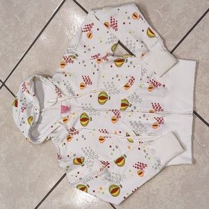 Angels Colorful Hot Air Balloon Zip-front Hooded jacket